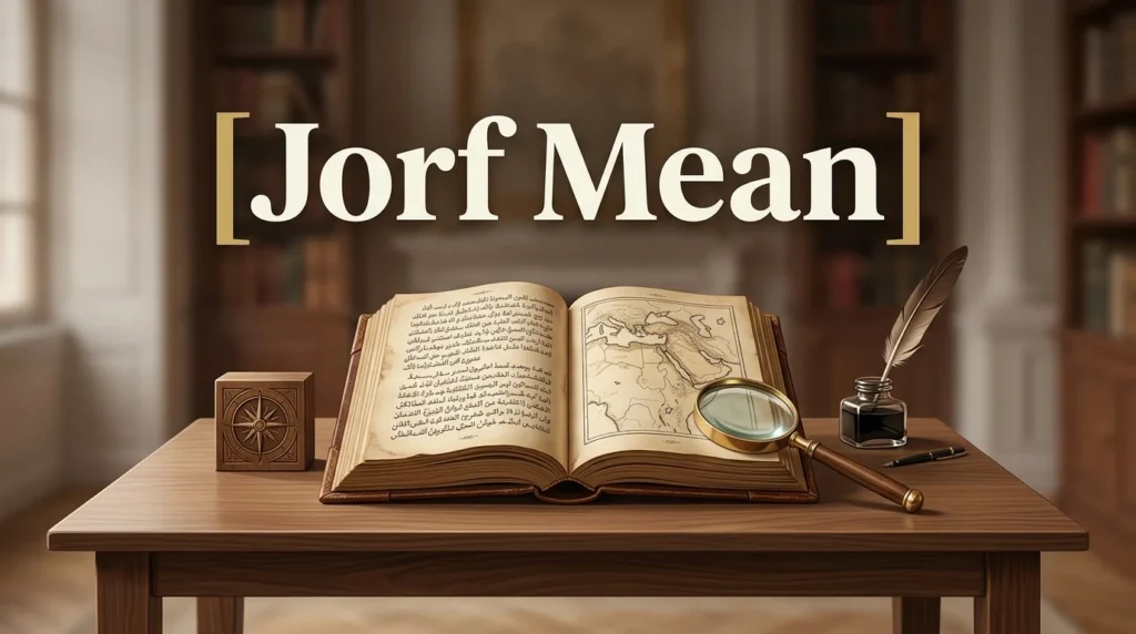 What Does Jorf Mean
