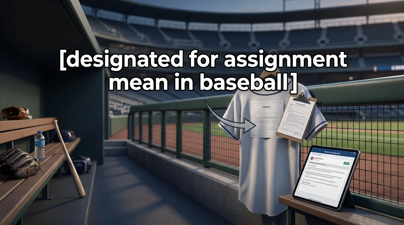 What Does Designated for Assignment Mean in Baseball? A Complete Roster Guide